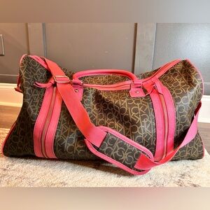 Calvin Klein Monogram Travel Duffle Bag